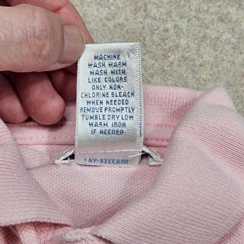 Ralph Lauren Polo Bodysuit Baby Girl 3M Pink Ruffle Short Sleeve Preppy Classic